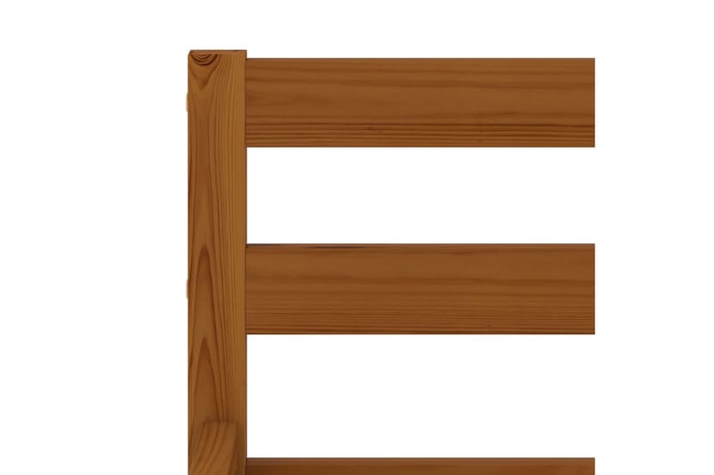 Sängram honungsbrun massiv furu 140x200 cm - Brun - Möbler - Säng - Sängram & sängstomme