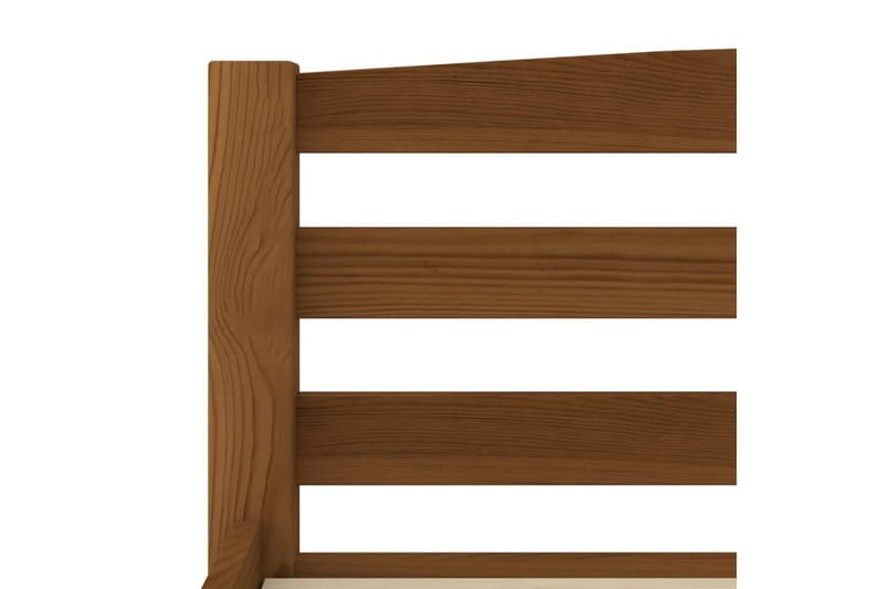 Sängram honungsbrun massiv furu 140x200 cm - Brun - Möbler - Säng - Sängram & sängstomme