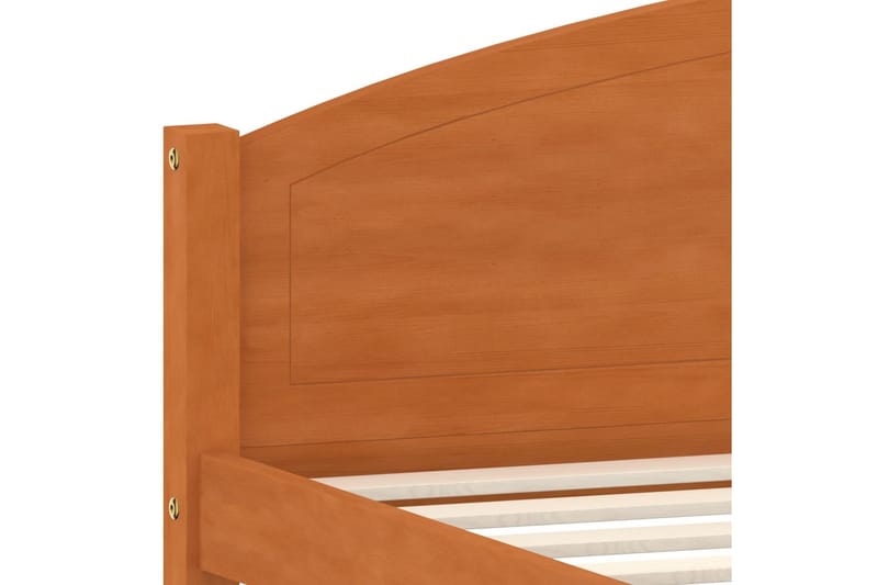 Sängram honungsbrun massiv furu 140x200 cm - Honung - Möbler - Säng - Sängram & sängstomme