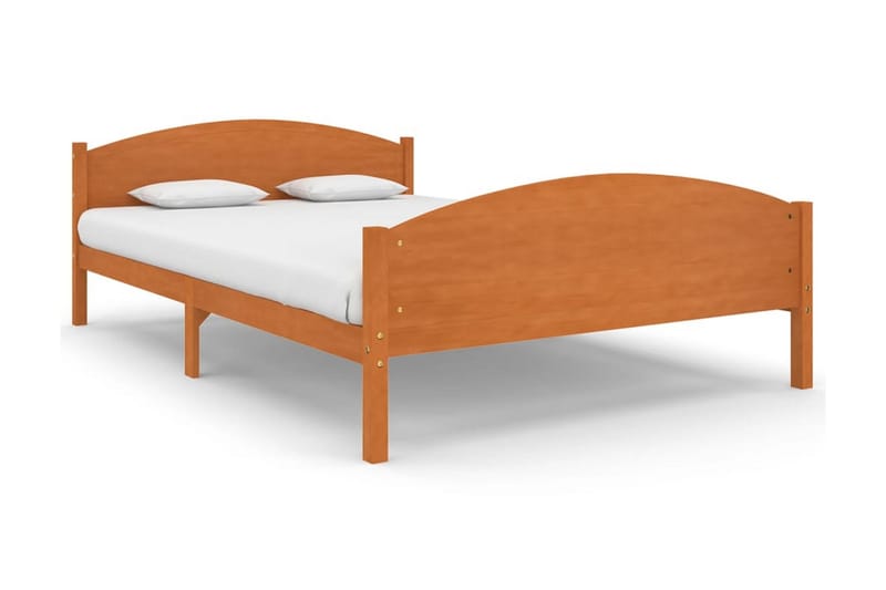 Sängram honungsbrun massiv furu 160x200 cm - Honung - Möbler - Säng - Sängram & sängstomme
