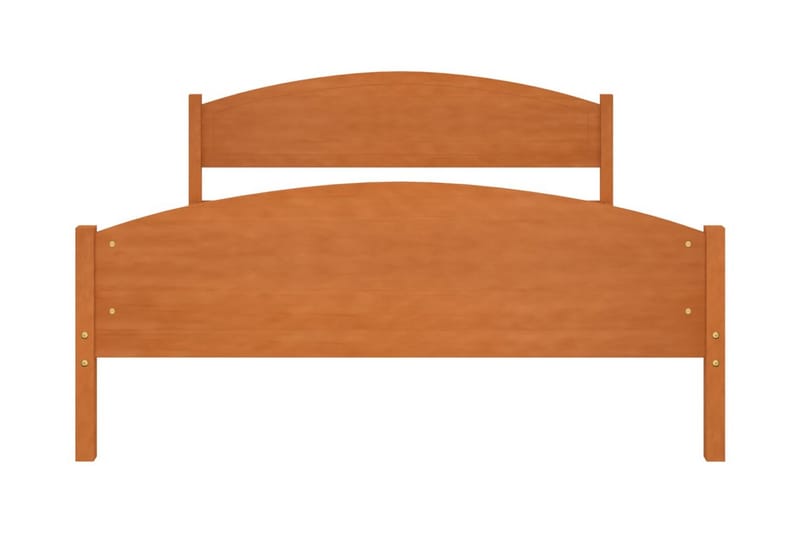 Sängram honungsbrun massiv furu 160x200 cm - Honung - Sängram & sängstomme
