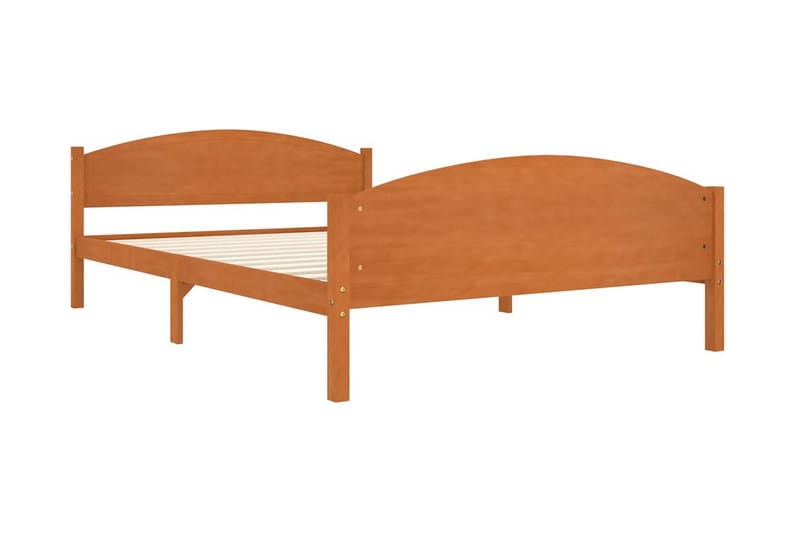 Sängram honungsbrun massiv furu 160x200 cm - Honung - Möbler - Säng - Sängram & sängstomme