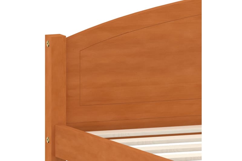 Sängram honungsbrun massiv furu 160x200 cm - Honung - Möbler - Säng - Sängram & sängstomme