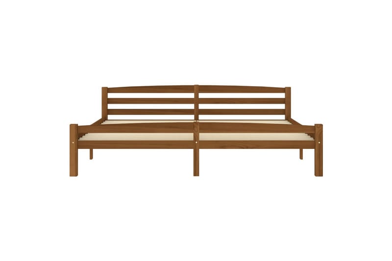 Sängram honungsbrun massiv furu 180x200 cm - Brun - Möbler - Säng - Sängram & sängstomme