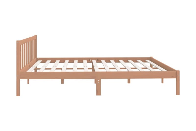 Sängram honungsbrun massiv furu 200x200 cm - Honung - Möbler - Säng - Sängram & sängstomme