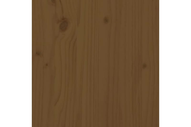Sängram honungsbrun massivt trä 160x200 cm - Honung - Sängram & sängstomme