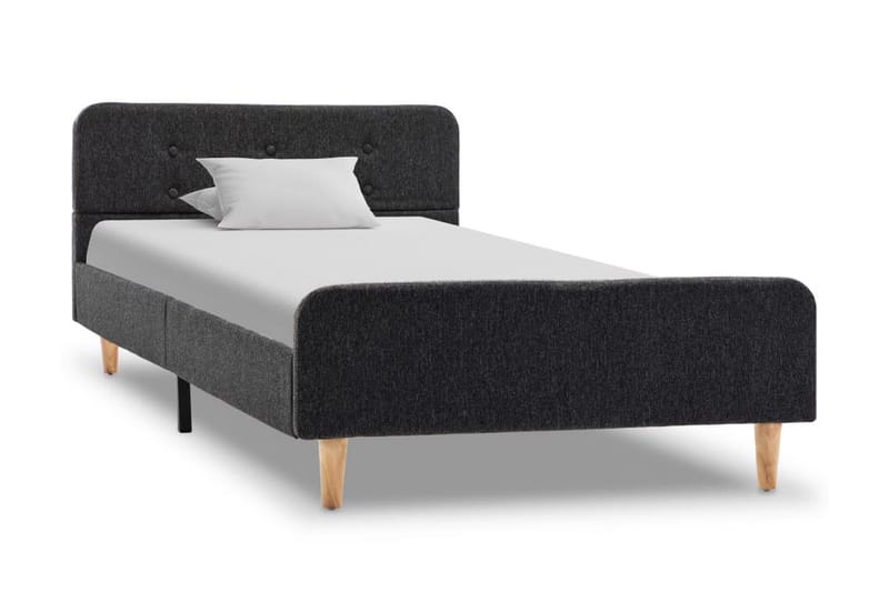 Sängram mörkgrå säckväv 90x200 cm - Grå - Möbler - Säng - Sängram & sängstomme