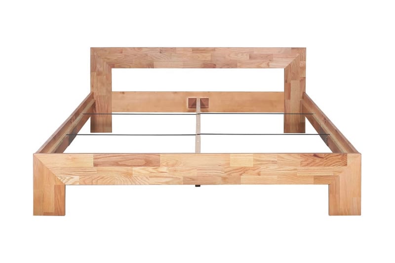 Sängram massiv ek 160x200 cm - Brun - Möbler - Säng - Sängram & sängstomme