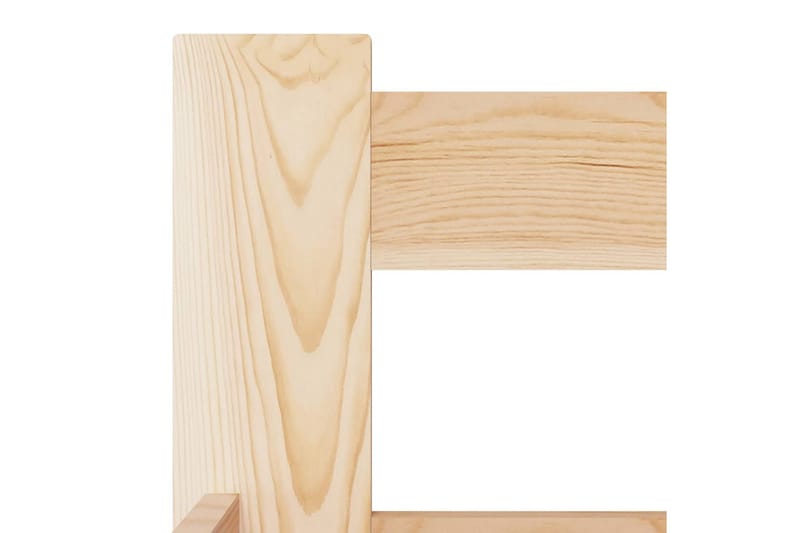 Sängram massiv furu 100x200 cm - Brun - Möbler - Säng - Sängram & sängstomme