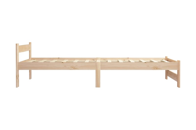 Sängram massiv furu 100x200 cm - Brun - Möbler - Säng - Sängram & sängstomme