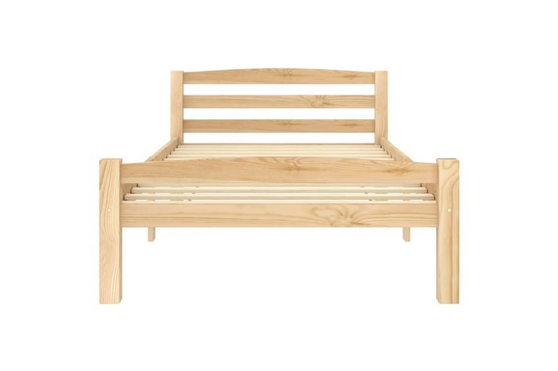 Sängram massiv furu 100x200 cm - Brun - Möbler - Säng - Sängram & sängstomme
