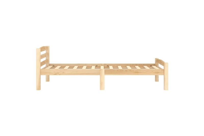 Sängram massiv furu 100x200 cm - Brun - Möbler - Säng - Sängram & sängstomme