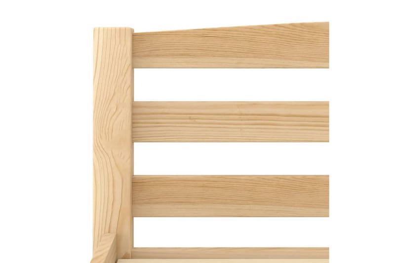 Sängram massiv furu 100x200 cm - Brun - Möbler - Säng - Sängram & sängstomme
