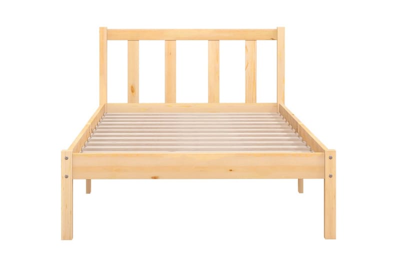 Sängram massiv furu 100x200 cm - Brun - Möbler - Säng - Sängram & sängstomme