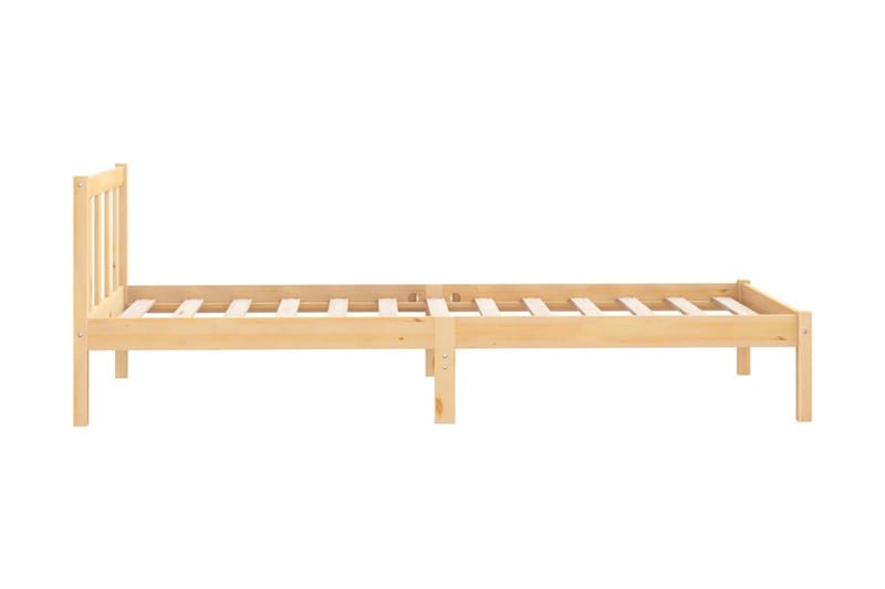 Sängram massiv furu 100x200 cm - Brun - Möbler - Säng - Sängram & sängstomme