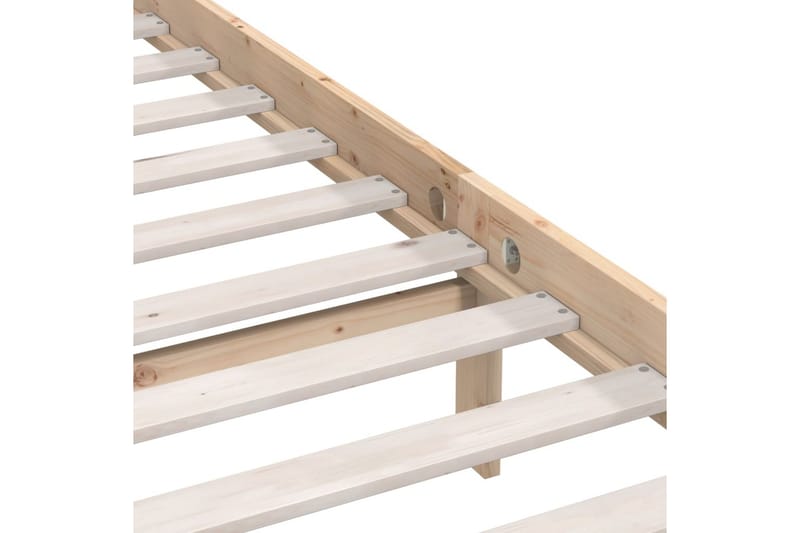 Sängram massiv furu 100x200 cm - Brun - Möbler - Säng - Sängram & sängstomme