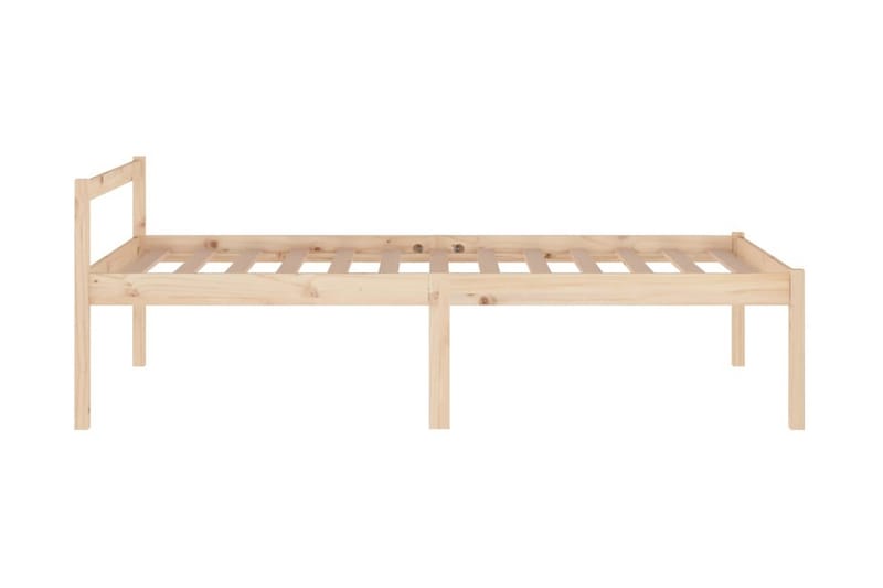 Sängram massiv furu 100x200 cm - Brun - Möbler - Säng - Sängram & sängstomme