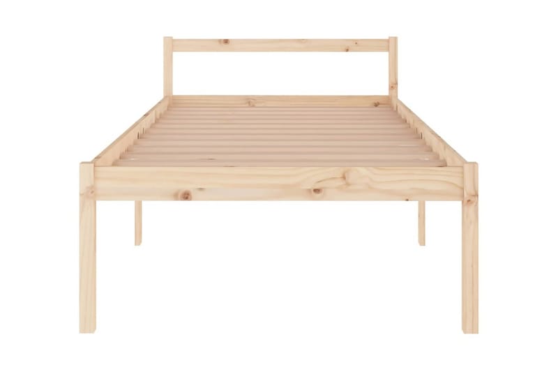 Sängram massiv furu 100x200 cm - Brun - Möbler - Säng - Sängram & sängstomme