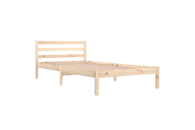 Sängram massiv furu 100x200 cm - Brun - Möbler - Säng - Sängram & sängstomme