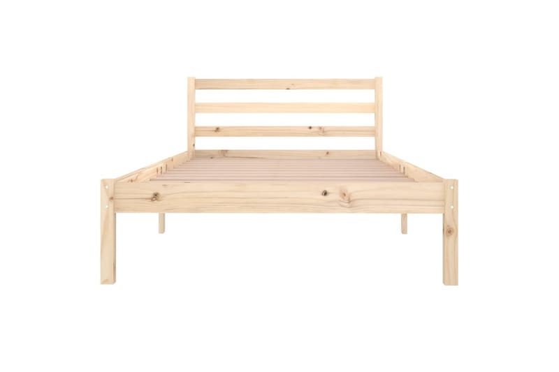 Sängram massiv furu 100x200 cm - Brun - Möbler - Säng - Sängram & sängstomme