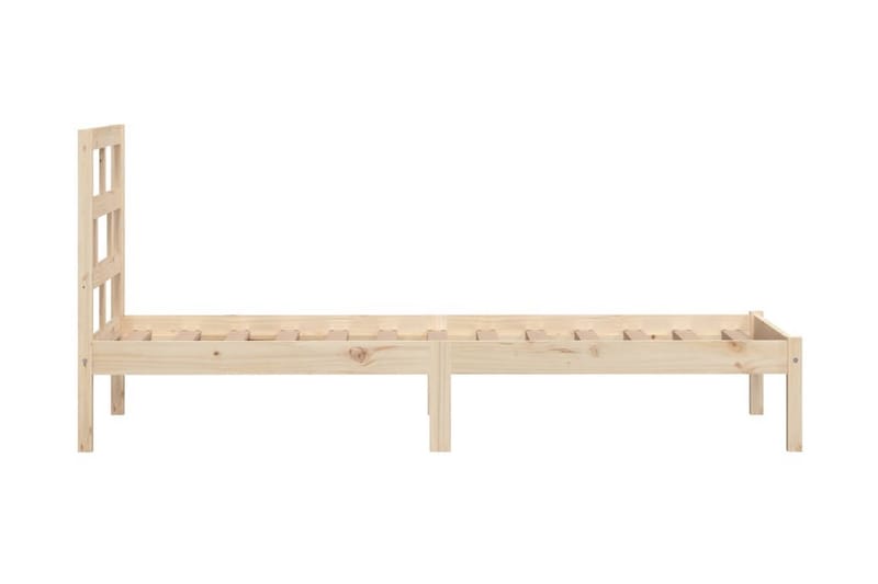 Sängram massiv furu 100x200 cm enkelsäng - Brun - Möbler - Säng - Sängram & sängstomme