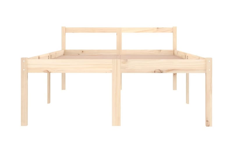 Sängram massiv furu 120x190 cm 4FT - Brun - Möbler - Säng - Sängram & sängstomme