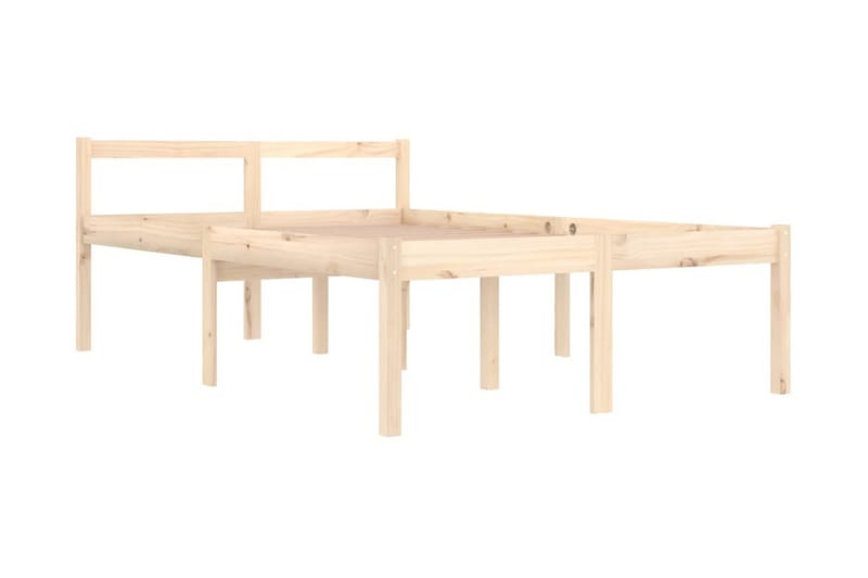 Sängram massiv furu 120x190 cm 4FT - Brun - Möbler - Säng - Sängram & sängstomme