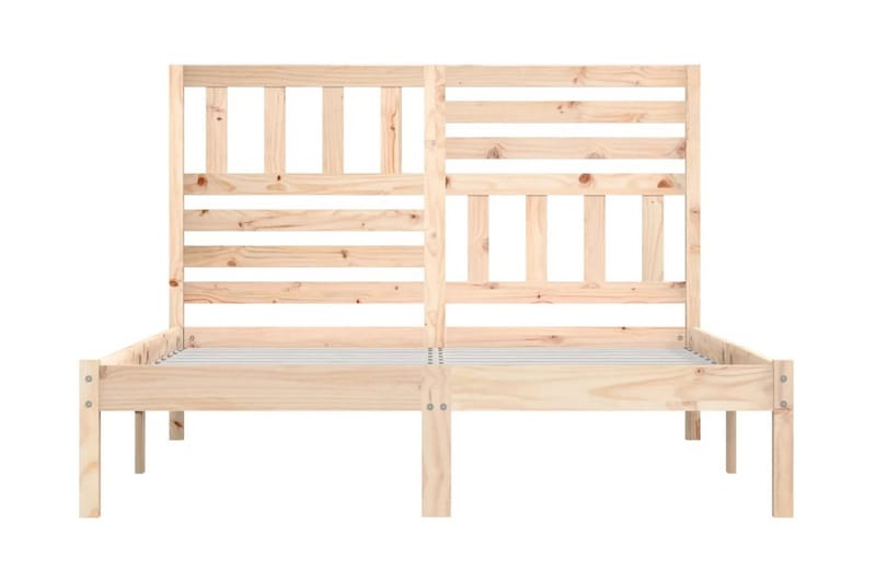 Sängram massiv furu 120x190 cm - Brun - Möbler - Säng - Sängram & sängstomme
