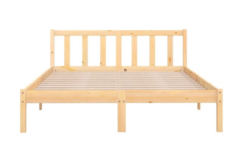 Sängram massiv furu 120x190 cm UK liten dubbel - Brun - Möbler - Säng - Sängram & sängstomme