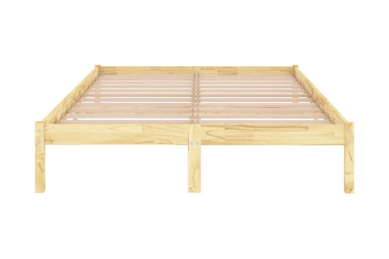 Sängram massiv furu 120x190 cm UK liten dubbel - Brun - Möbler - Säng - Sängram & sängstomme