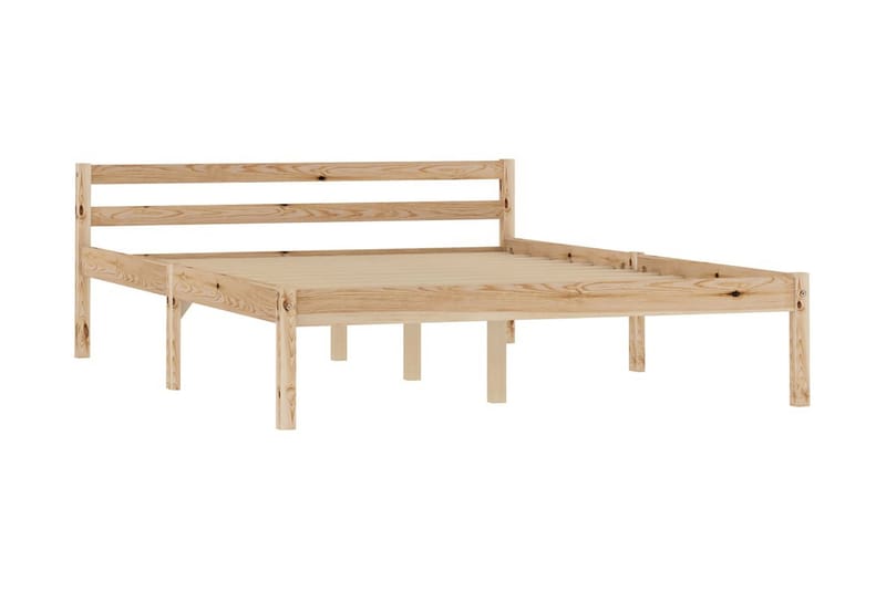 Sängram massiv furu 120x200 cm - Brun - Möbler - Säng - Sängram & sängstomme