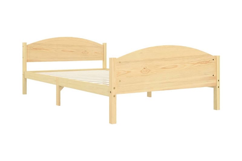 Sängram massiv furu 120x200 cm - Brun - Möbler - Säng - Sängram & sängstomme