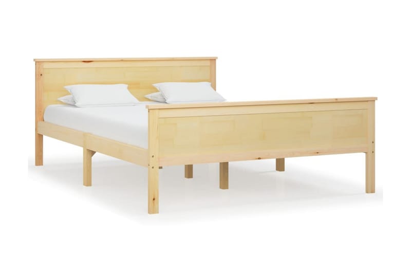 Sängram massiv furu 120x200 cm - Brun - Möbler - Säng - Sängram & sängstomme
