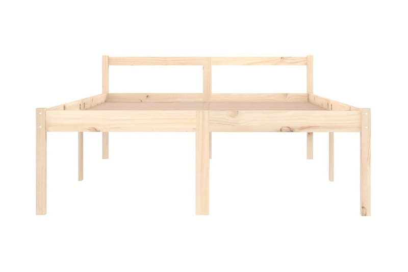 Sängram massiv furu 140x190 cm - Brun - Möbler - Säng - Sängram & sängstomme