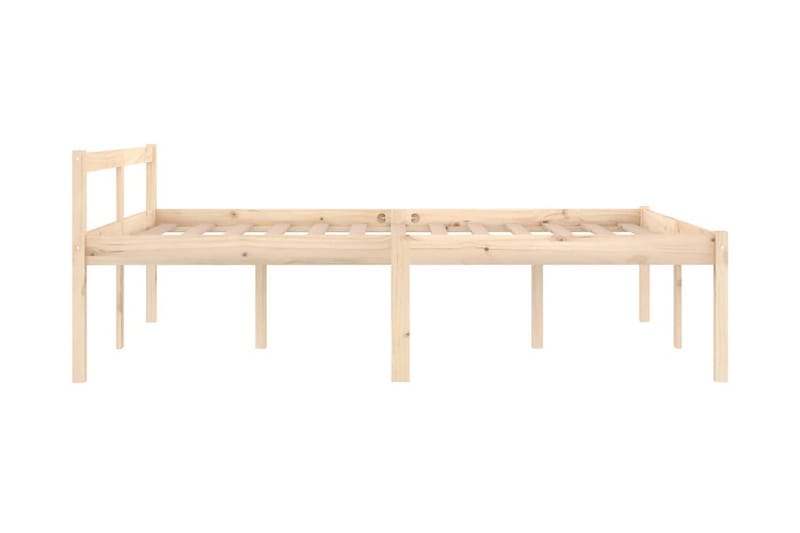 Sängram massiv furu 140x190 cm - Brun - Möbler - Säng - Sängram & sängstomme
