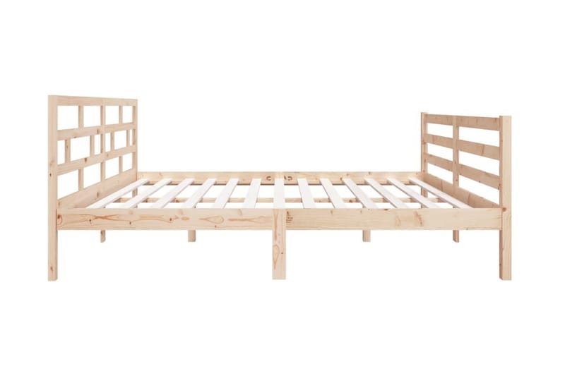 Sängram massiv furu 140x190 cm - Brun - Möbler - Säng - Sängram & sängstomme