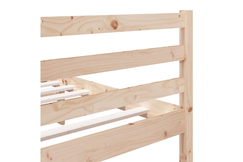 Sängram massiv furu 140x190 cm - Brun - Möbler - Säng - Sängram & sängstomme