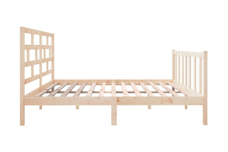 Sängram massiv furu 140x190 cm - Brun - Möbler - Säng - Sängram & sängstomme