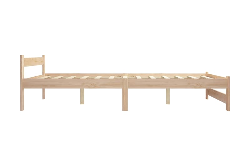 Sängram massiv furu 140x200 cm - Brun - Möbler - Säng - Sängram & sängstomme