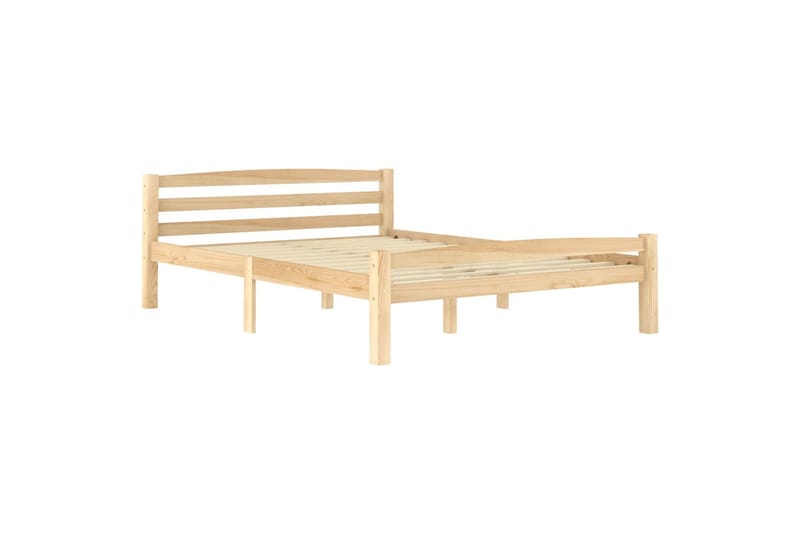Sängram massiv furu 140x200 cm - Brun - Möbler - Säng - Sängram & sängstomme