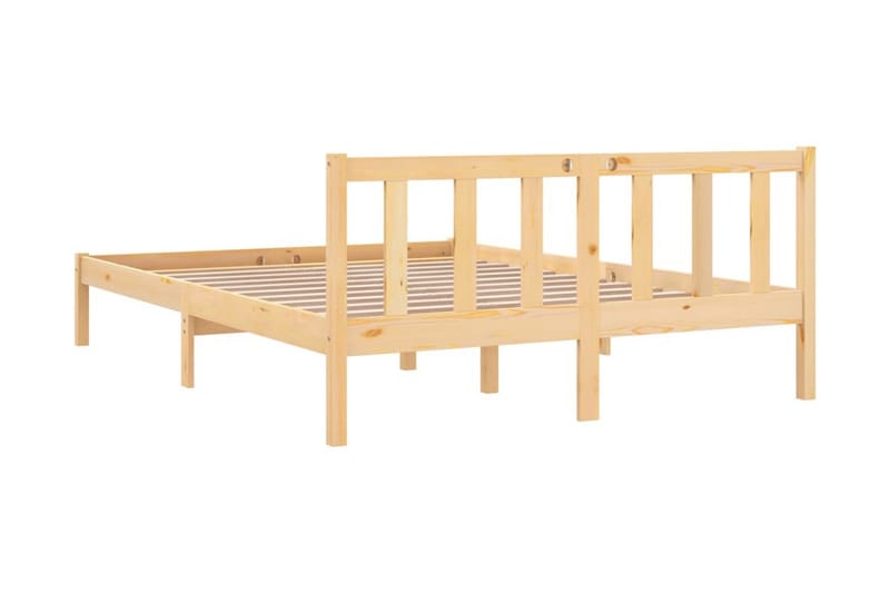 Sängram massiv furu 140x200 cm - Brun - Möbler - Säng - Sängram & sängstomme