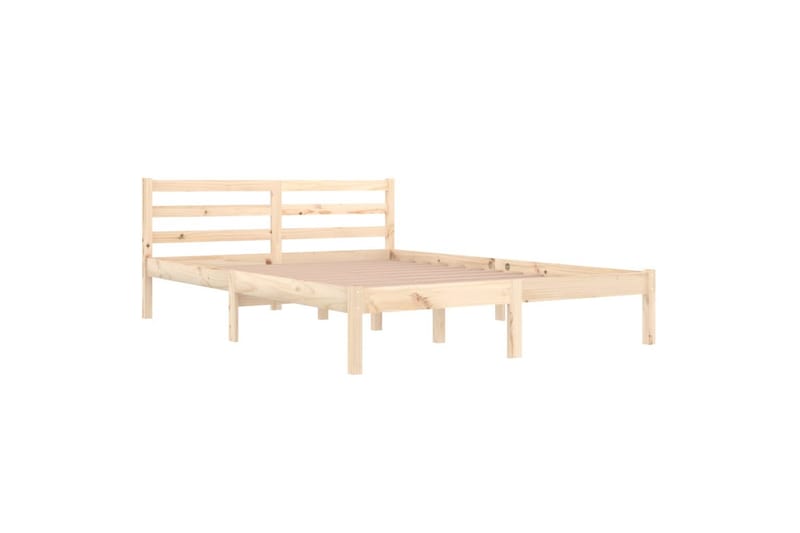 Sängram massiv furu 140x200 cm - Brun - Möbler - Säng - Sängram & sängstomme