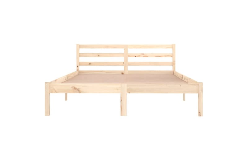 Sängram massiv furu 140x200 cm - Brun - Möbler - Säng - Sängram & sängstomme