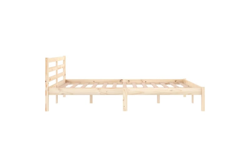 Sängram massiv furu 140x200 cm - Brun - Möbler - Säng - Sängram & sängstomme