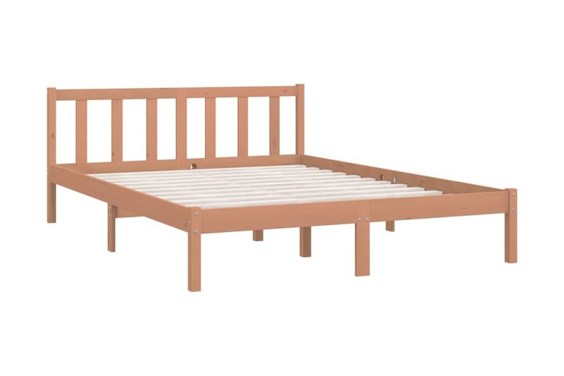 Sängram massiv furu 150x200 cm UK honungbrun - Honung - Möbler - Säng - Sängram & sängstomme