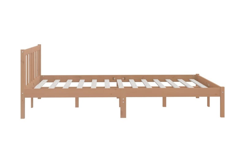 Sängram massiv furu 150x200 cm UK honungbrun - Honung - Möbler - Säng - Sängram & sängstomme