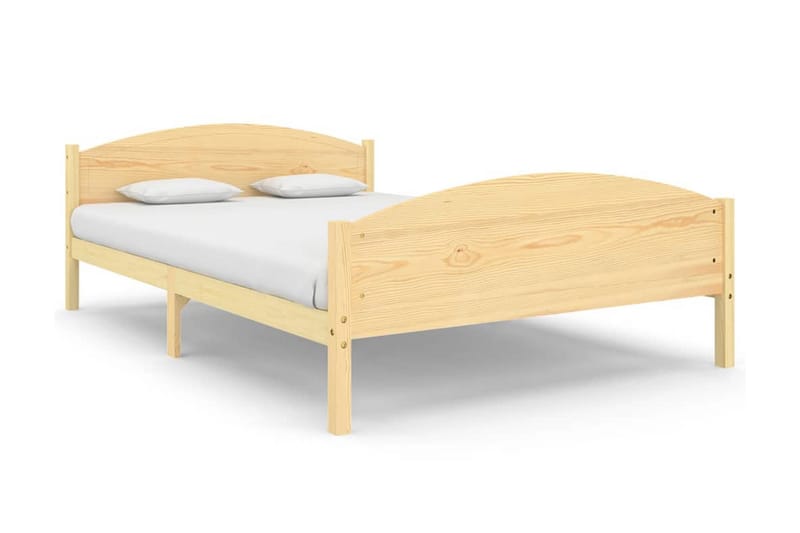 Sängram massiv furu 160x200 cm - Brun - Möbler - Säng - Sängram & sängstomme