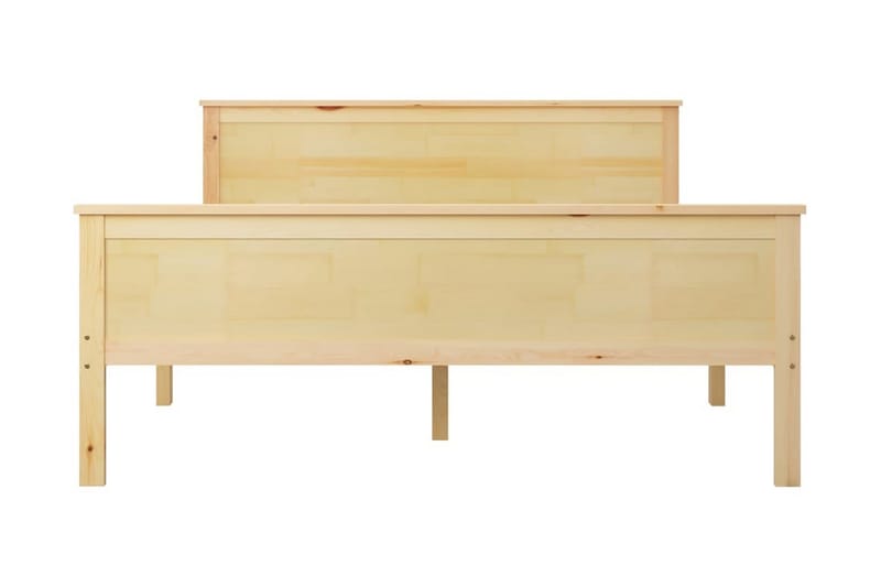 Sängram massiv furu 160x200 cm - Brun - Möbler - Säng - Sängram & sängstomme