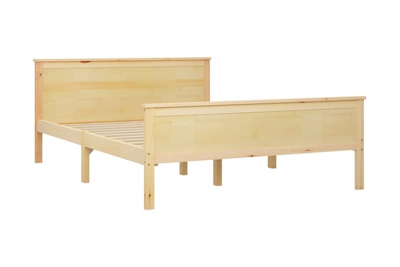 Sängram massiv furu 160x200 cm - Brun - Möbler - Säng - Sängram & sängstomme