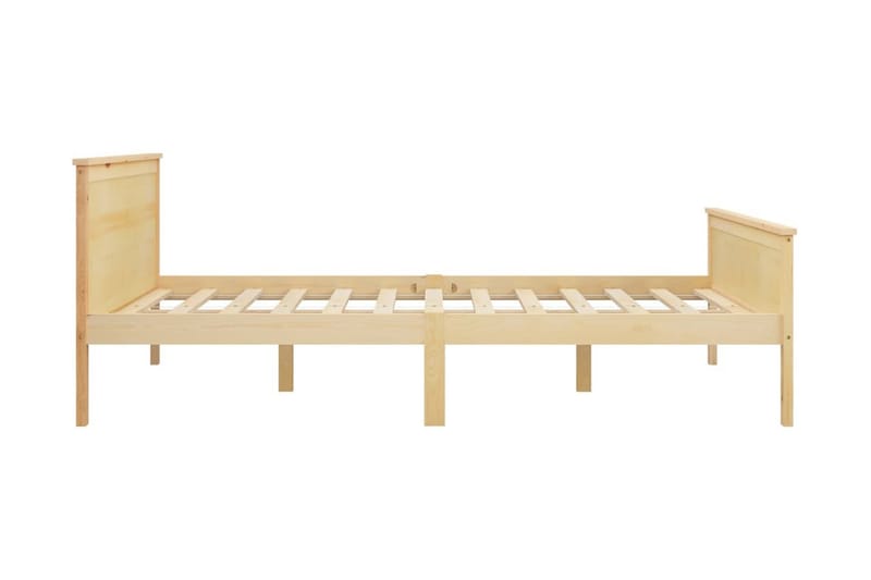 Sängram massiv furu 160x200 cm - Brun - Möbler - Säng - Sängram & sängstomme
